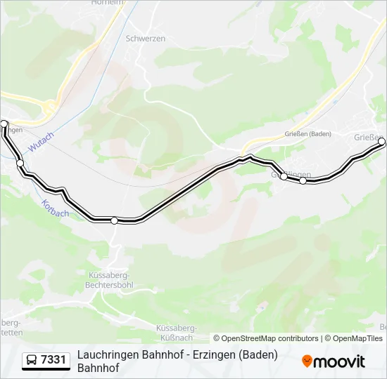 7331 Bus Line Map