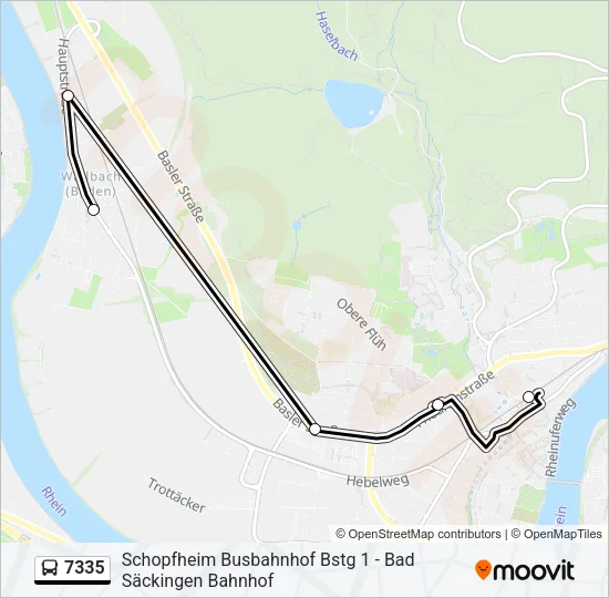 7335 Bus Line Map