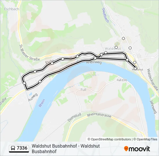 7336 Bus Line Map