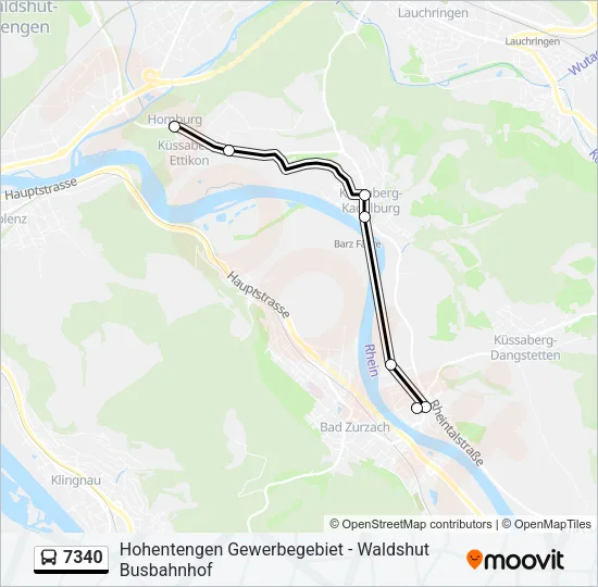 7340 Bus Line Map