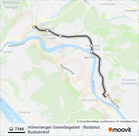 7340 Bus Line Map