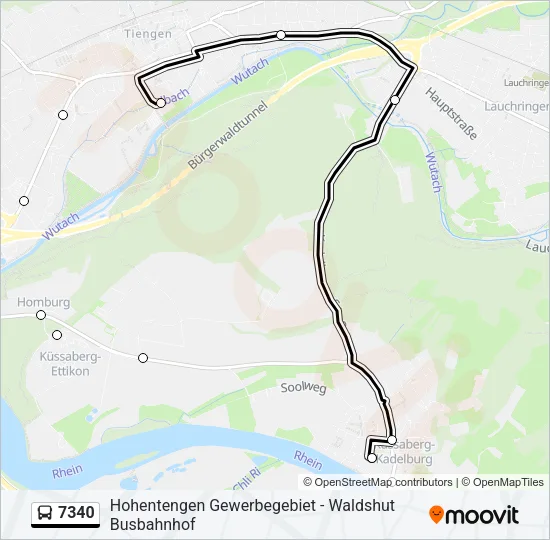 7340 Bus Line Map