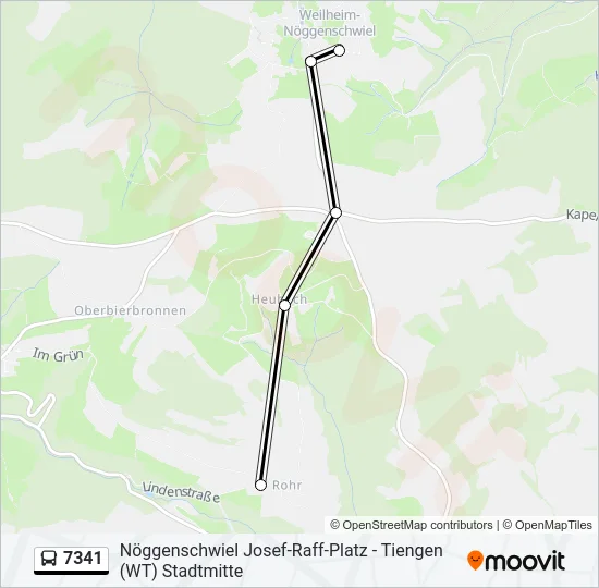 7341 Bus Line Map