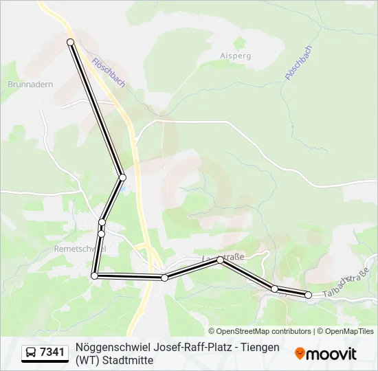 7341 Bus Line Map