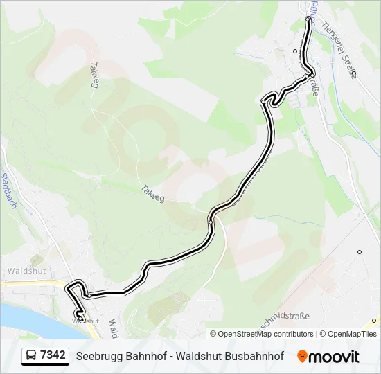 7342 Bus Line Map