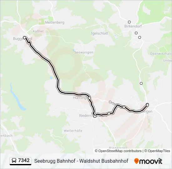 7342 Bus Line Map