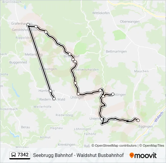 7342 Bus Line Map