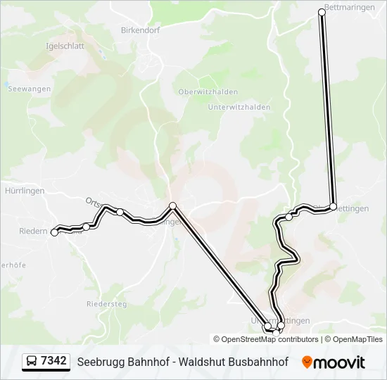 7342 Bus Line Map