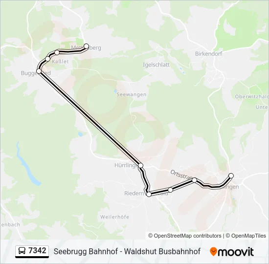 7342 Bus Line Map