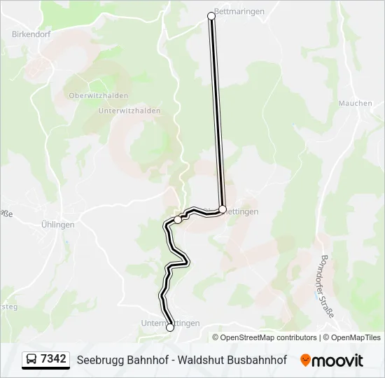 7342 Bus Line Map