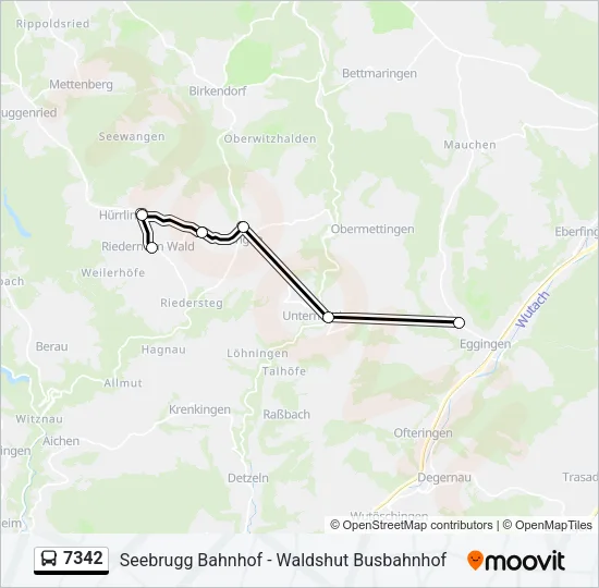 7342 Bus Line Map