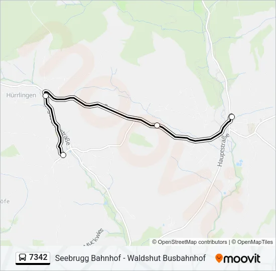 7342 Bus Line Map
