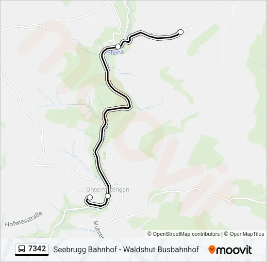 7342 Bus Line Map