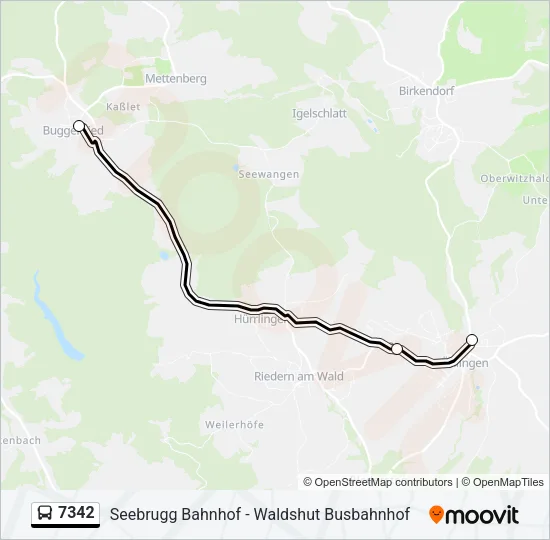 7342 Bus Line Map