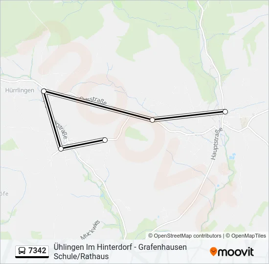 7342 Bus Line Map