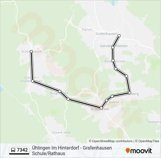 7342 Bus Line Map