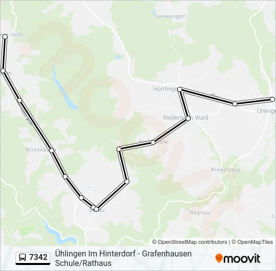 7342 Bus Line Map