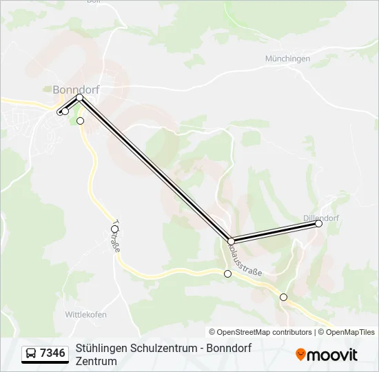 7346 Bus Line Map