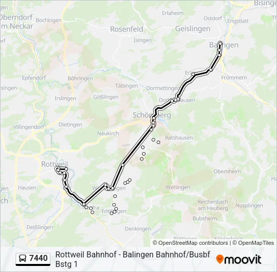 7440 Bus Line Map
