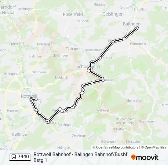 7440 Bus Line Map