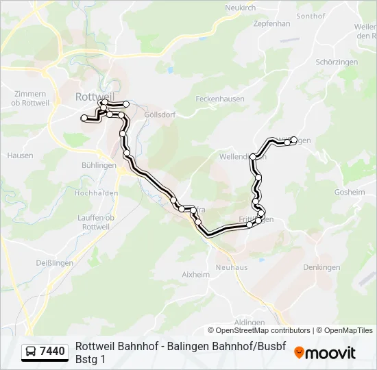 7440 Bus Line Map