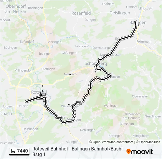 7440 Bus Line Map