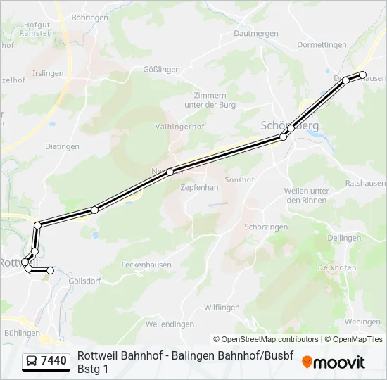 7440 Bus Line Map