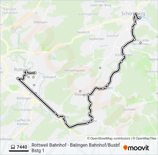 7440 Bus Line Map