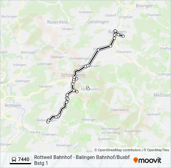 7440 Bus Line Map