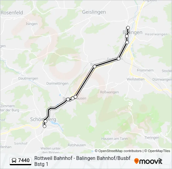 7440 Bus Line Map