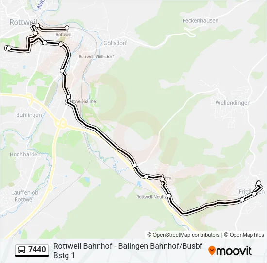 7440 Bus Line Map