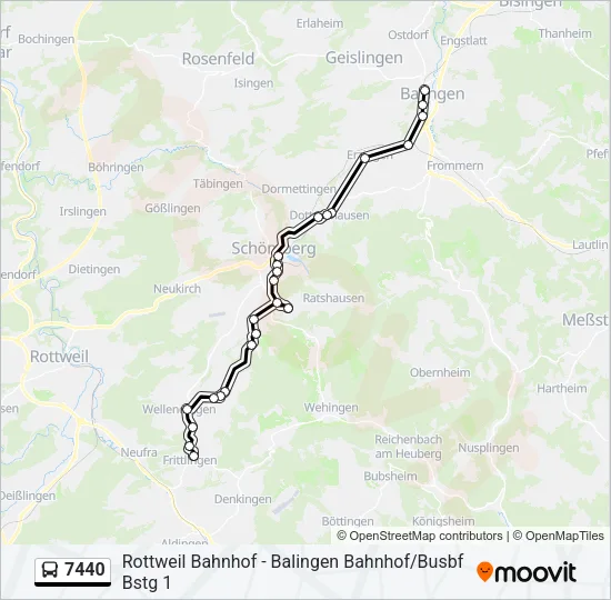 7440 Bus Line Map