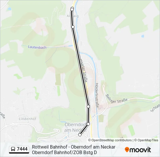 7444 Bus Line Map