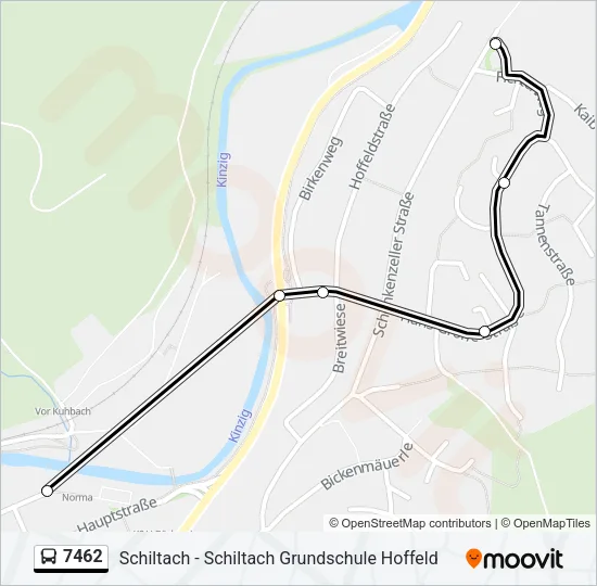 7462 Bus Line Map