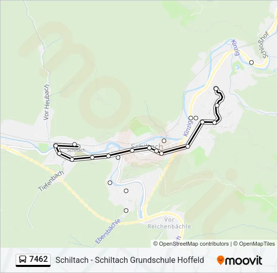 7462 Bus Line Map