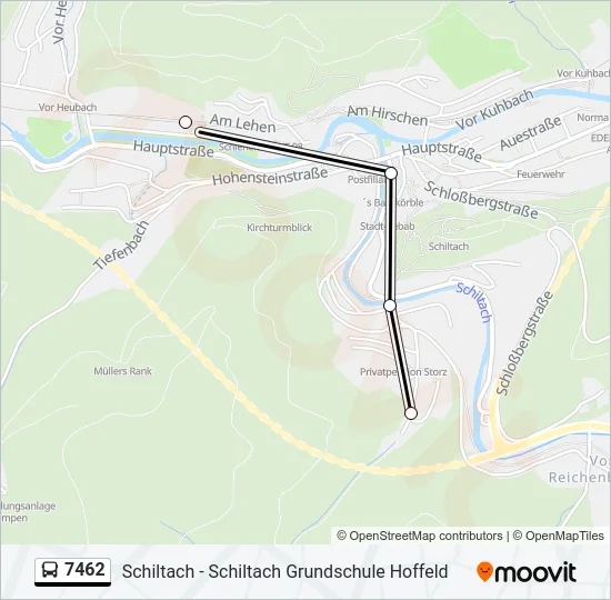 7462 Bus Line Map