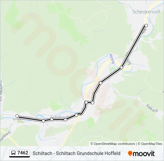 7462 Bus Line Map