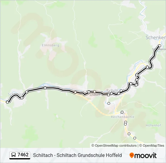 7462 Bus Line Map