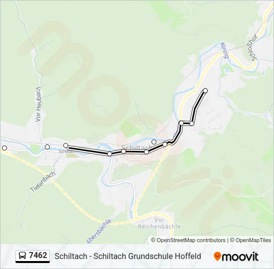 7462 Bus Line Map
