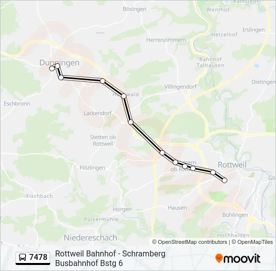 7478 Bus Line Map