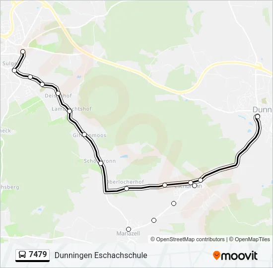 7479 Bus Line Map