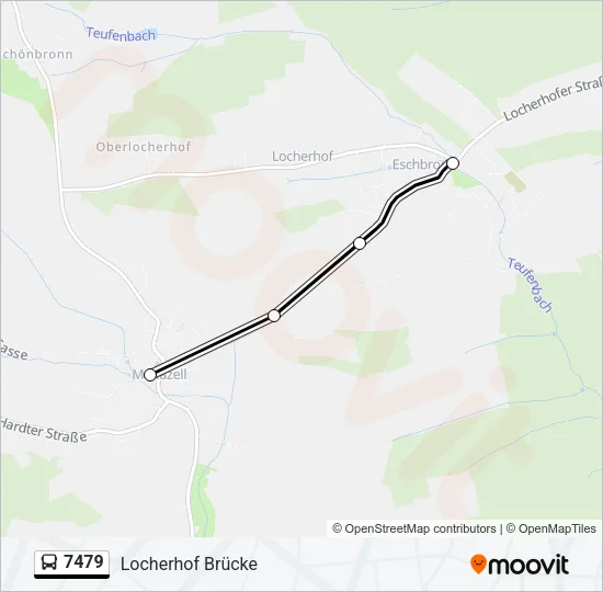 7479 Bus Line Map