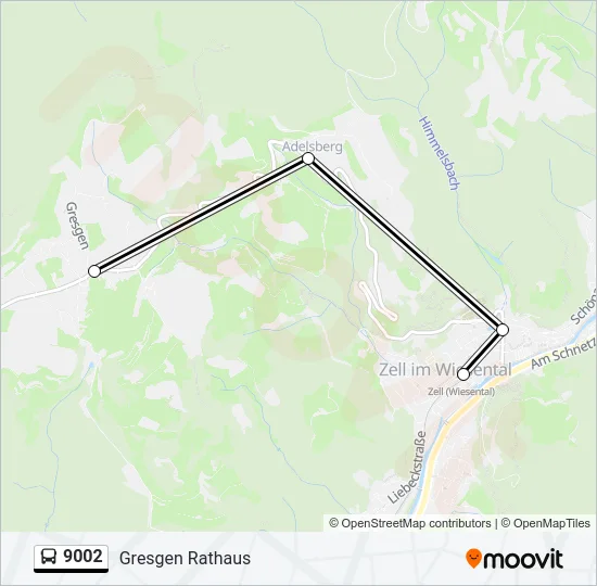 9002 Bus Line Map