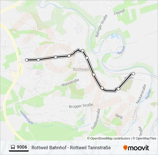 9006 Bus Line Map