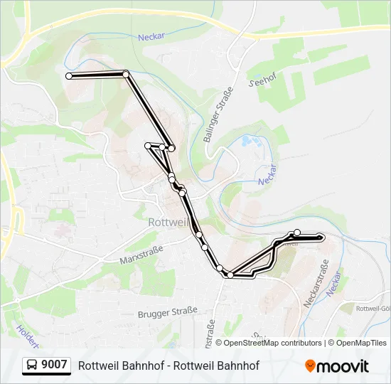 9007 Bus Line Map