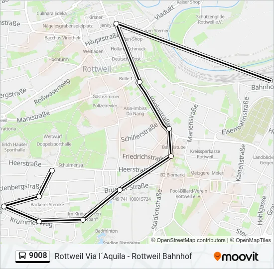 9008 Bus Line Map