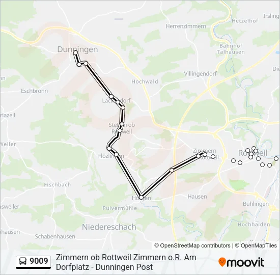 9009 Bus Line Map