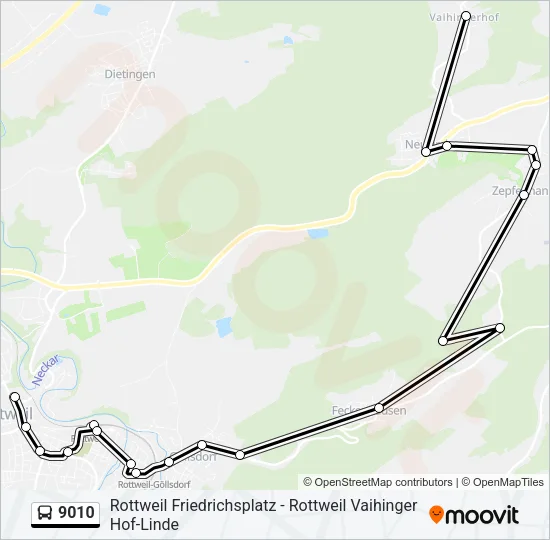 9010 Bus Line Map