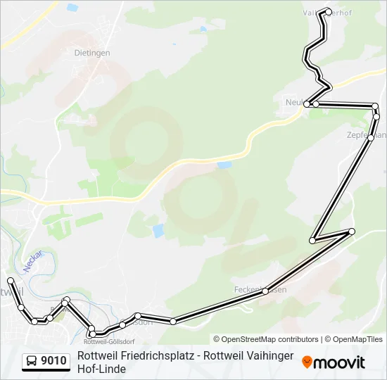 9010 Bus Line Map