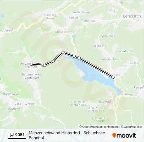 9051 Bus Line Map